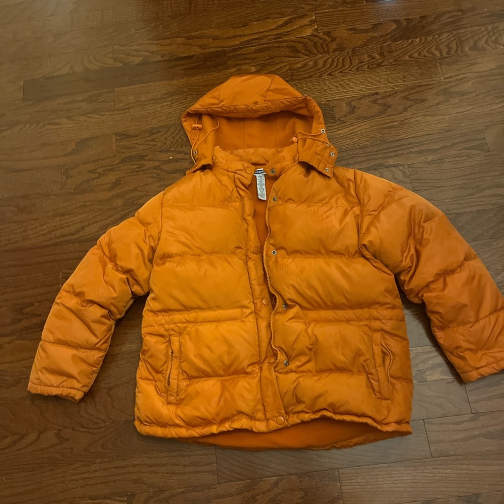 Vintage Orange Old Navy Winter Puffer Coat